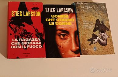 Lotto di 3 libri di Stieg Larsson