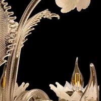 Ricambio lampadario in vetro di Murano foglia oro