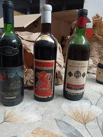 tre bottiglie da vini 