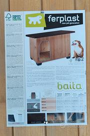Cuccia Nuova in Legno per cani medi 80x50xh.65 Cm