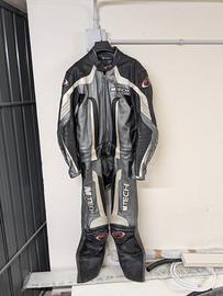 Tuta in pelle da moto divisibile tg 50