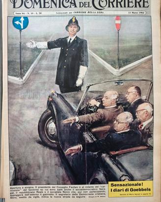 domenica del corriere 11 marzo 1962