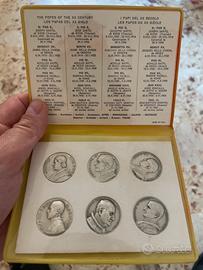 Set di medaglie Papi del XX secolo