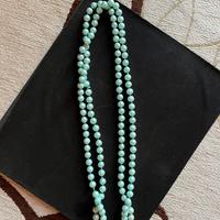 Collana a doppio giro di perle azzurre