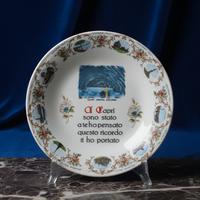 Piatto vintage souvenir Capri 