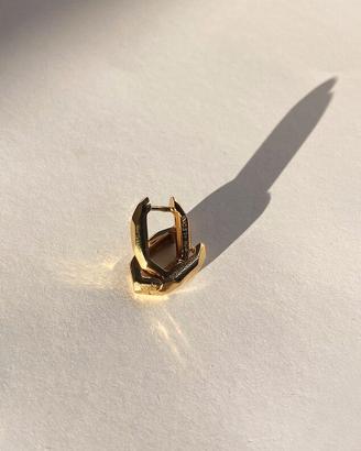 Orecchini piccoli in argento dorato
