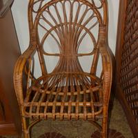 Set 4 sedie in vimini