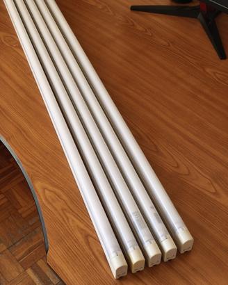 10 Plafoniere sottopensile T5 28W + 2 neon nuovi