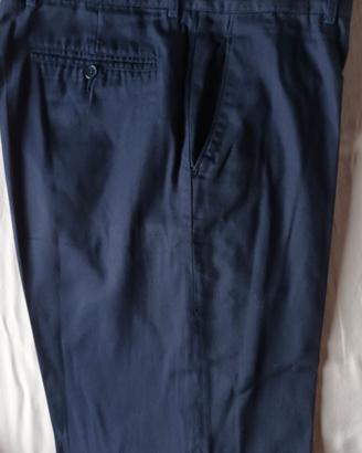 Pantaloni classici uomo, tg. 54, blu scuro