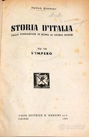 STORIA D'ITALIA - Paolo Giudici - Nerbini 8volumi