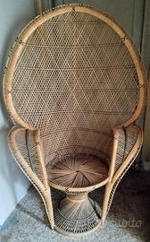 poltrona pavone vintage