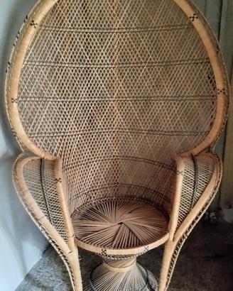 poltrona pavone vintage