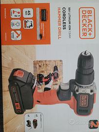BLACK+DECKER Cordless Hammer Drill 18V 