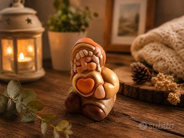 Gnomo Mini con Cuore THUN - Nuovo con Scatola