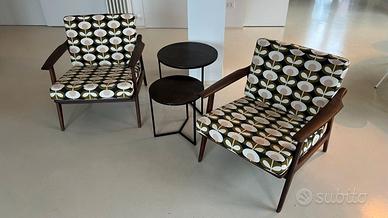 divano e poltroncine di design scandinavo anni 50