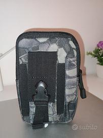 Marsupio Tattico Militare Grigio/Nero