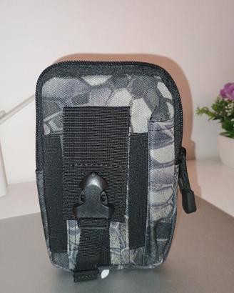 Marsupio Tattico Militare Grigio/Nero