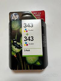 HP 343 Tri-Colour 2-Pack Cartucce Originali
