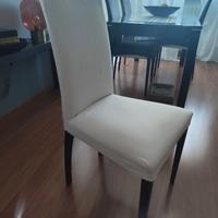 Quattro sedie soggiorno schienale alto