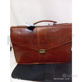 BORSA PELLE DA LAVORO COLOR CUOIO