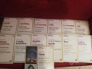 Blocco 13 vinili 33 giri musica lirica