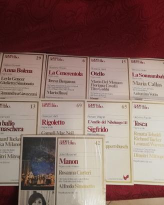 Blocco 13 vinili 33 giri musica lirica