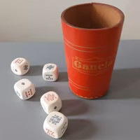 Gioco dadi poker gadget pubblicitario Flli Gancia