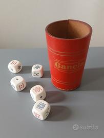 Gioco dadi poker gadget pubblicitario Flli Gancia
