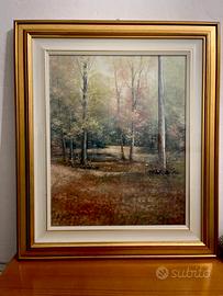 Dipinto a olio bosco