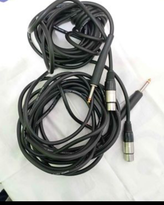 4 Cavi Audio Bilanciati,Jack a Cannon femmina