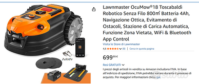 Robot Tosaerba fino 800mq – NUOVO