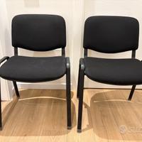 2 sedie da ufficio/sala d'aspetto