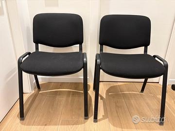 2 sedie da ufficio/sala d'aspetto