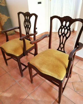 Coppia poltroncine inglesi '800