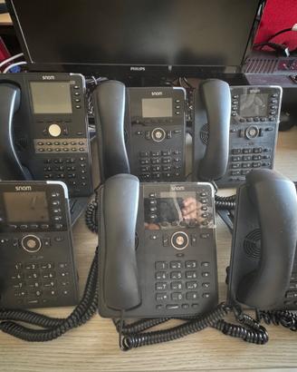 6 Telefoni VoIP Snom Professionali PoE.