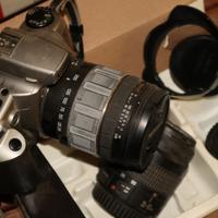 Canon eos 3000N reflex obie35/80+tamron28/200rotto