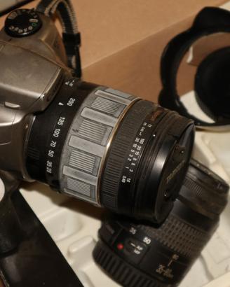 Canon eos 3000N reflex obie35/80+tamron28/200rotto
