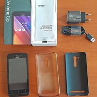 Asus ZenfoneGo con 2 cover e carica batteria