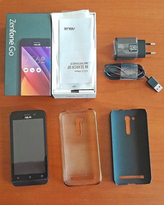 Asus ZenfoneGo con 2 cover e carica batteria