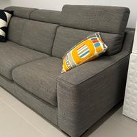 Divano letto matrimoniale grigio mélange