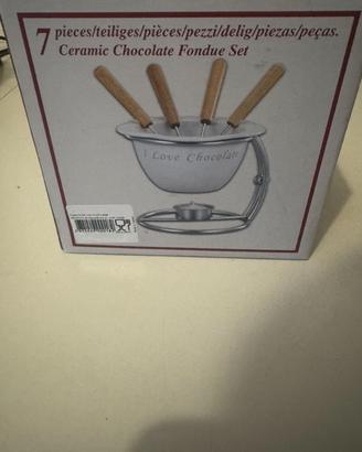 Ceramic Chocolate Fondue Set