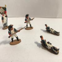 Lotto 5 Soldatini Francesi in Piombo Del Prado 