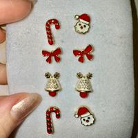 Set di orecchini natalizi - mai usati