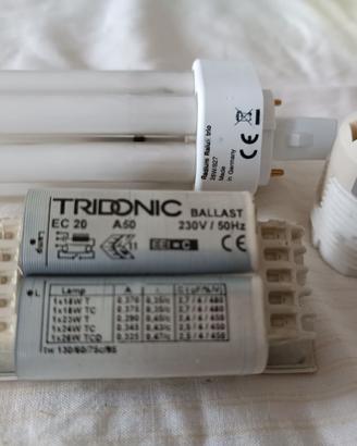 Lampadina + ballast + portalampade GX24-d3 kit