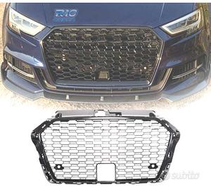 GRIGLIA PER AUDI A3 8V 17-19 LOOK RS3 NERO ACC