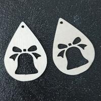 Orecchini in legno naturale di Natale