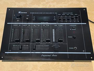 Vintage mixer con equalizzatore per giradischi