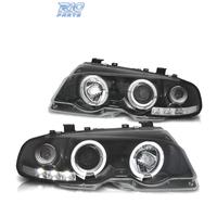 FARI BMW E46 2 PORTE 99-03 ANGEL EYES LED SFONDO N