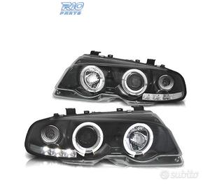 FARI BMW E46 2 PORTE 99-03 ANGEL EYES LED SFONDO N