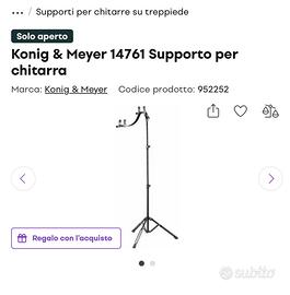 Supporto stativo chitarra acustica